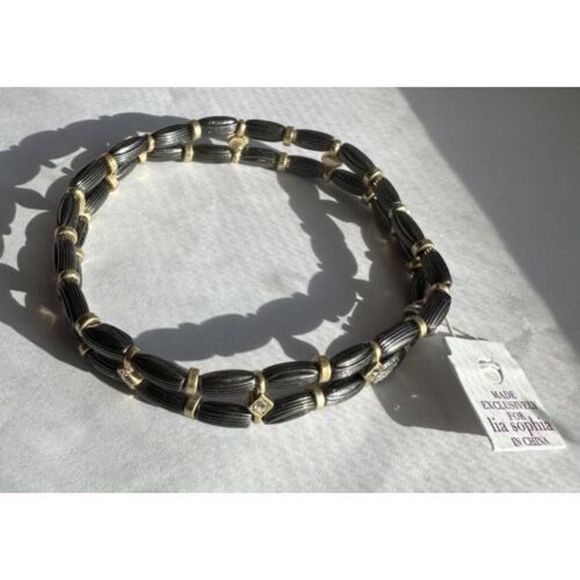 Lia Sophia Hematite Woodland Bracelet NWT - Picture 2 of 3